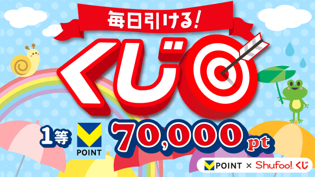 第91回Vポイント×Shufoo!アプリくじ